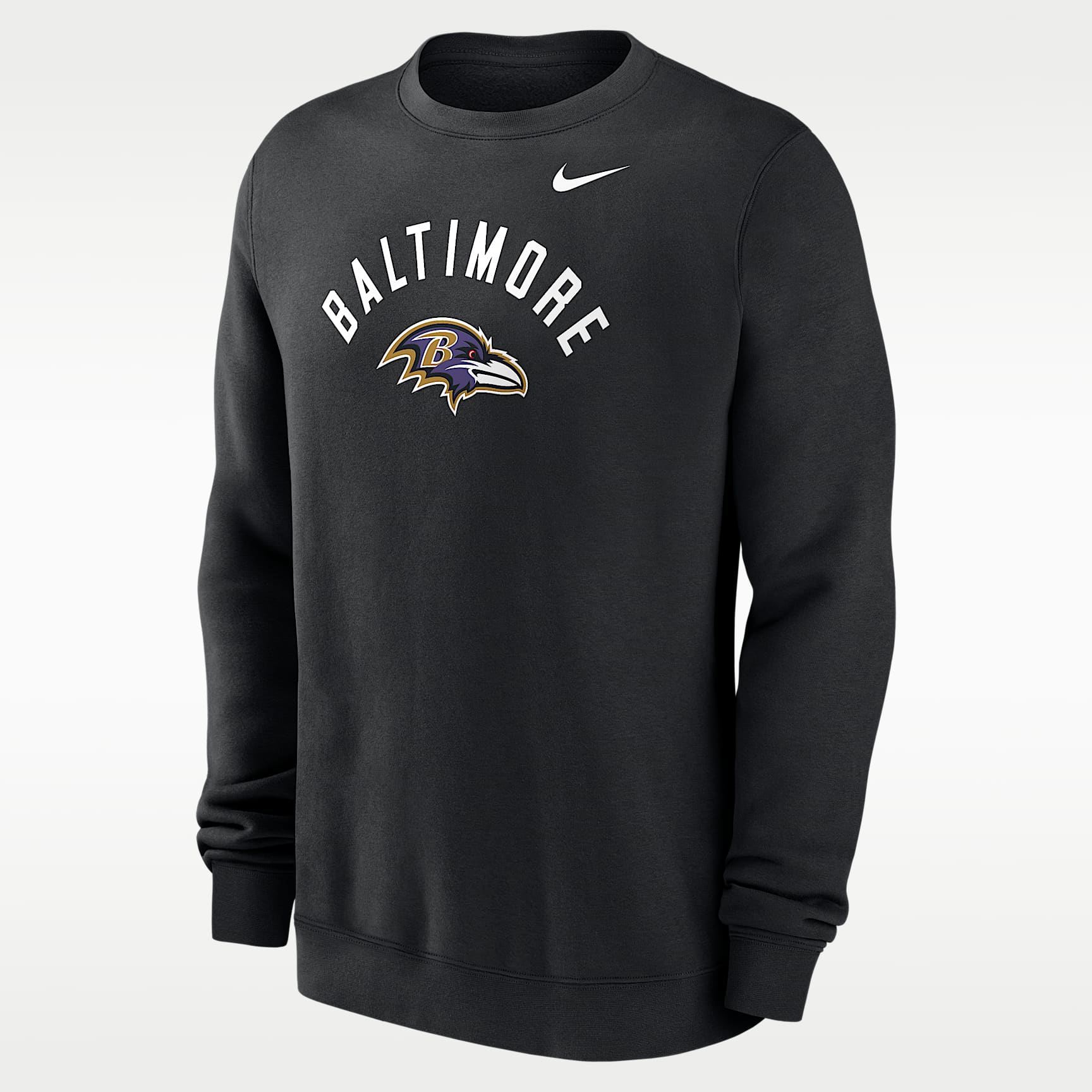 Baltimore Ravens Club Men's Nike NFL Pullover Crew. Nike.com